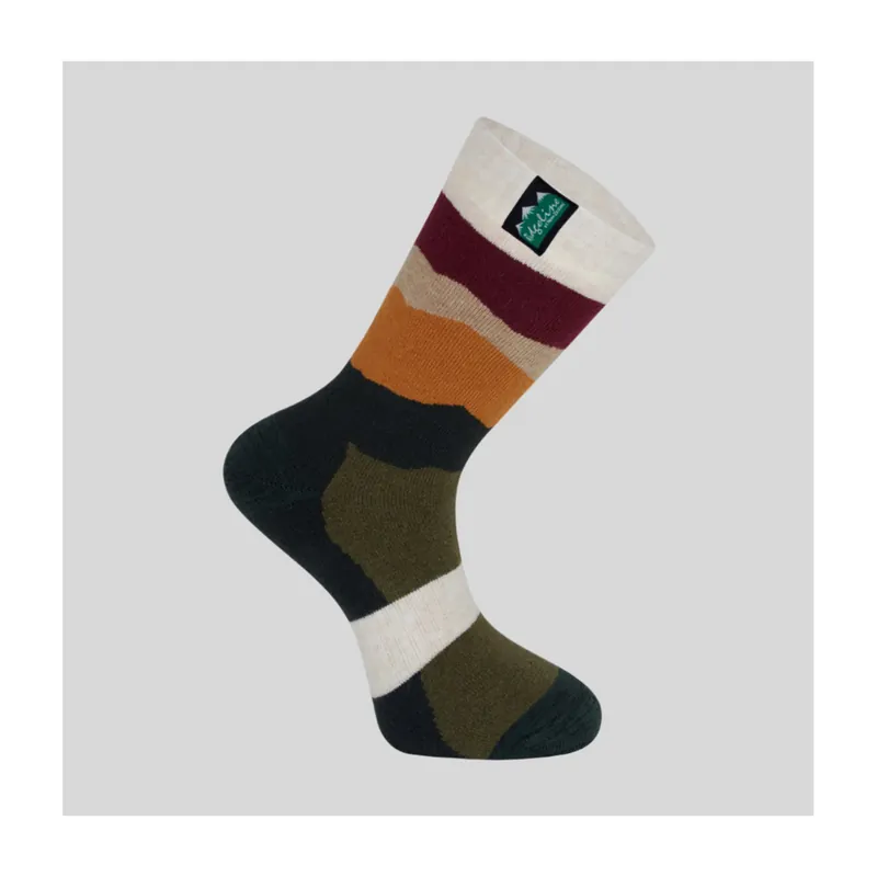 Nyhet hos oss | Merino Wool Socks Mid Length Berry Stripes