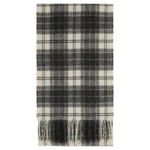 Ny lansering - Tartan Lambswool Scarf Charcoal