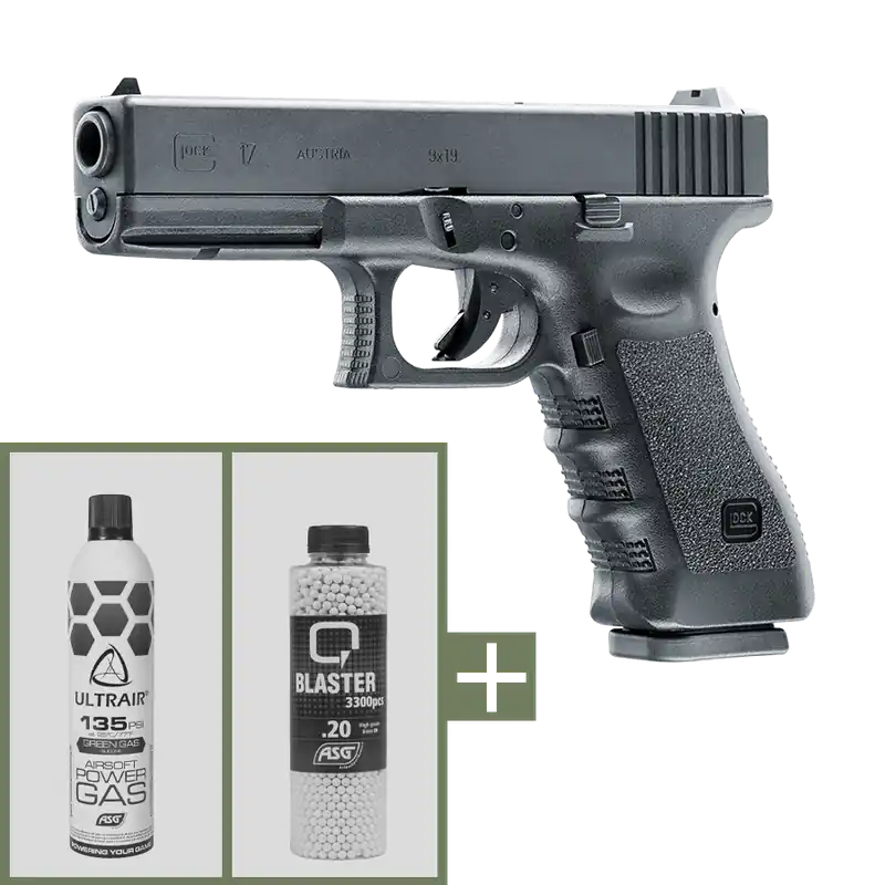 Glock 17 GBB 6mm Airsoft Paket | Outlet