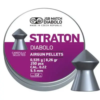 JSB Straton Jumbo Luftgevär Ammo 5,5mm 250-pack - Hög kvalitet