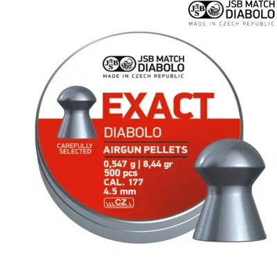 JSB EXACT Luftgevär Ammunition 4,5mm 500-pack | Få kvar i lager