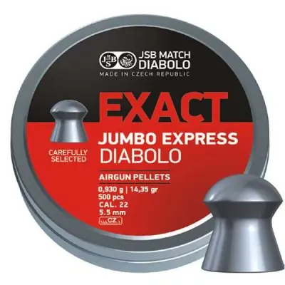 Rabatter - JSB Exact Jumbo Express Luftgevär Ammo 5,52mm - 0,930g
