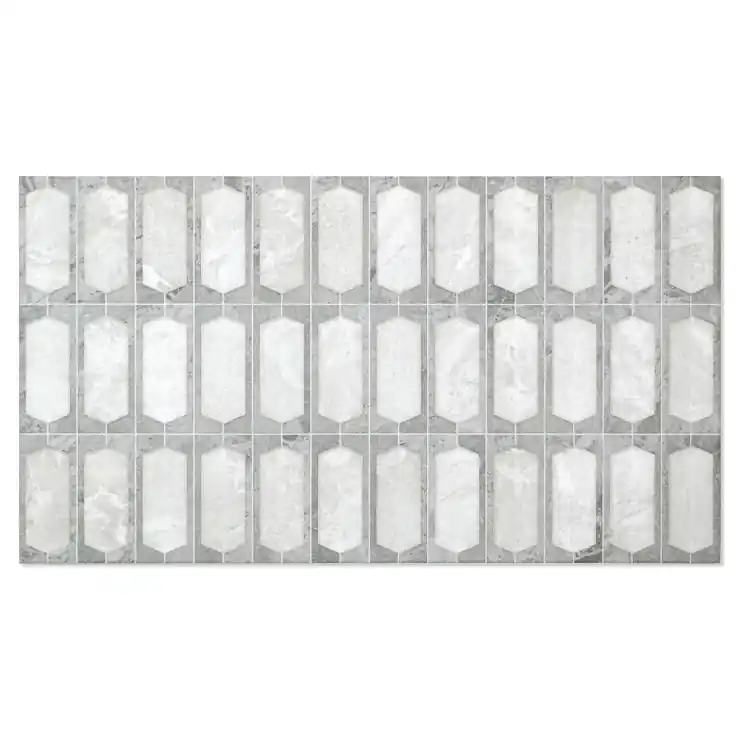 Dagens deal | Dekor Kakel Vidde Grå Slim Hex Matt-Relief 31x56 cm