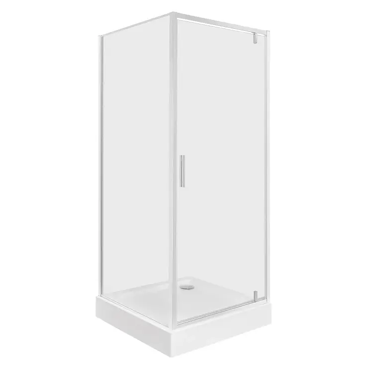 Slutrea - Duschhörn Solcore 70x90 cm Krom Blank Pivot
