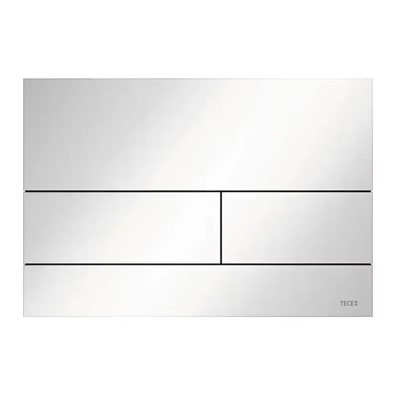 Professionell kvalitet | Spolknapp TECESquare II MetallBlank Krom