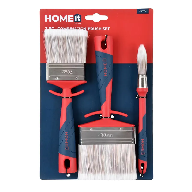 Pensel Home ItSet Med 1 Rund Ø 18 mm och 2 Platta 70/100 mm - Bästsäljare