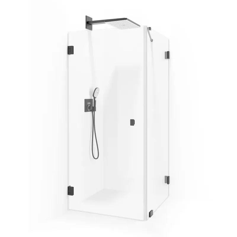 Duschhörna Macro DesignGrace Swing700x900 mm, Svart, Briljant | Specialpris